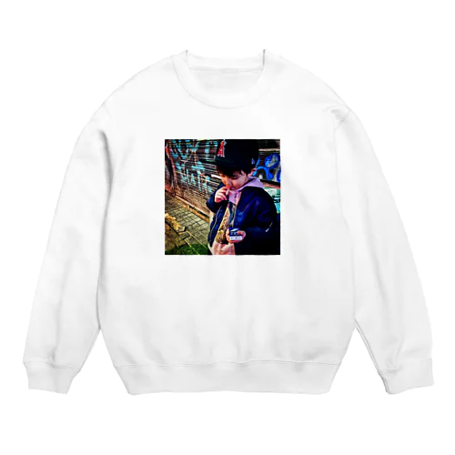 ぼくはゆうしくん Crew Neck Sweatshirt