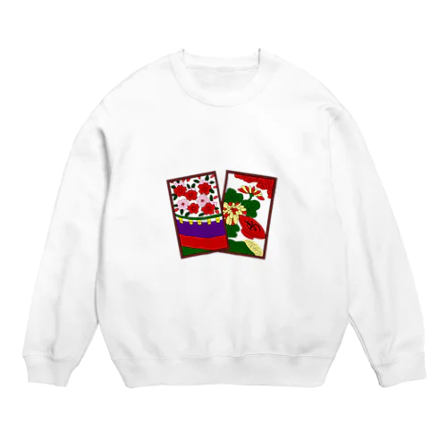 花見で一杯🌸 Crew Neck Sweatshirt