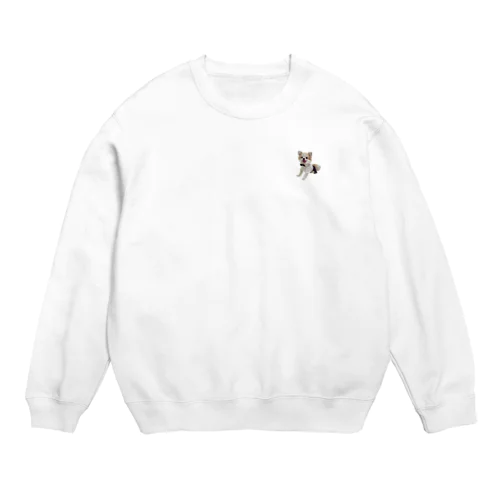 フォーマルねこっちくん（写真ver） Crew Neck Sweatshirt