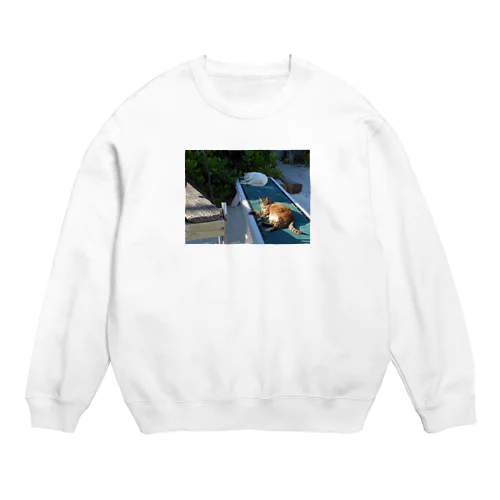 昼寝猫 Crew Neck Sweatshirt