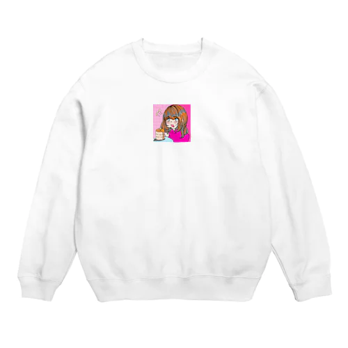 たべものたべるちゃん Crew Neck Sweatshirt