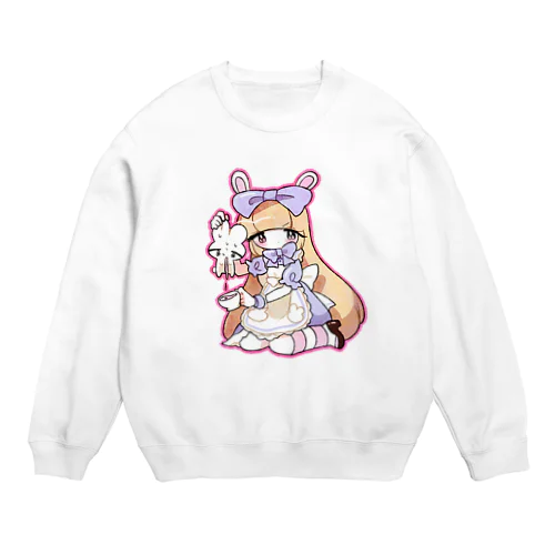 乱暴アリスのティータイム Crew Neck Sweatshirt