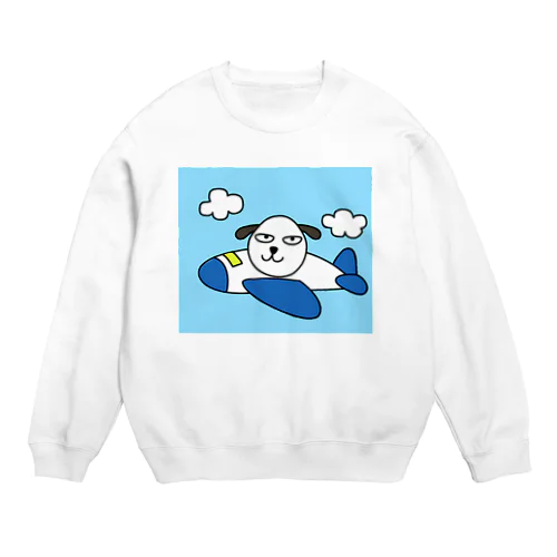 犬と飛行機 Crew Neck Sweatshirt