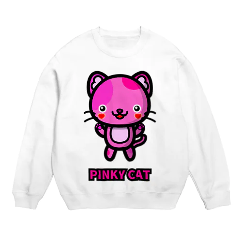 PINKY CAT Crew Neck Sweatshirt