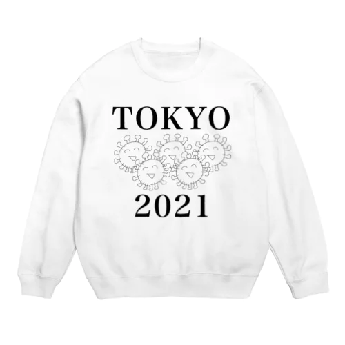 地名と数字 Crew Neck Sweatshirt