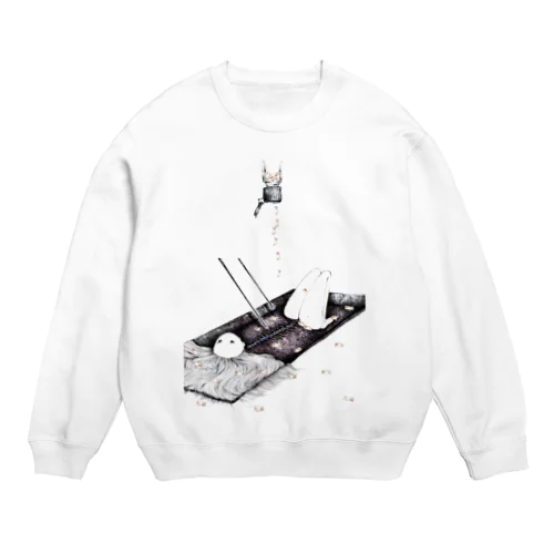 「食事」グッズ Crew Neck Sweatshirt