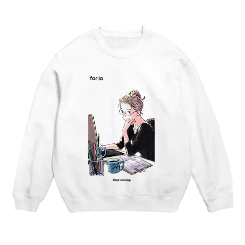 2020 Keep creating... デザイナー Crew Neck Sweatshirt