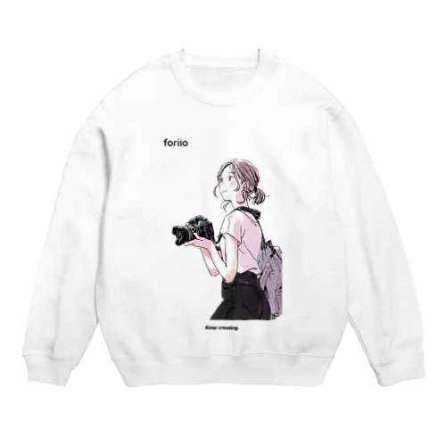 2020 Keep creating... フォトグラファー Crew Neck Sweatshirt