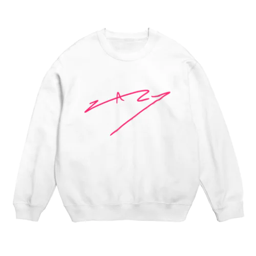 ZAZYロゴ Crew Neck Sweatshirt