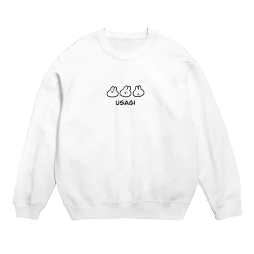 USAGI 3連 Crew Neck Sweatshirt