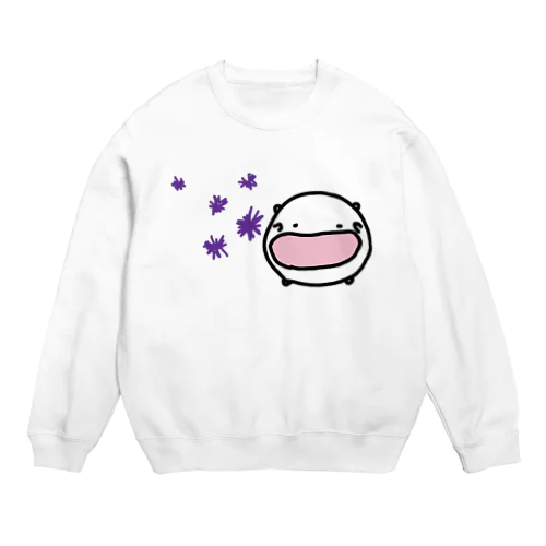 ウニ避けゲームに勤しむねこです Crew Neck Sweatshirt