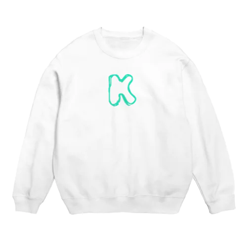 Kの気持ち (イニシャル) Crew Neck Sweatshirt