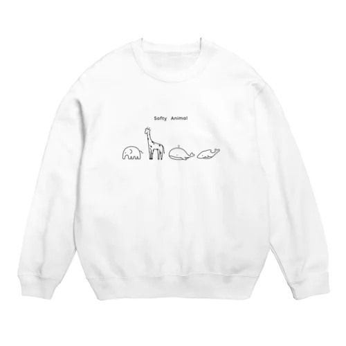 すっぽりスウェット(Black ink) Crew Neck Sweatshirt