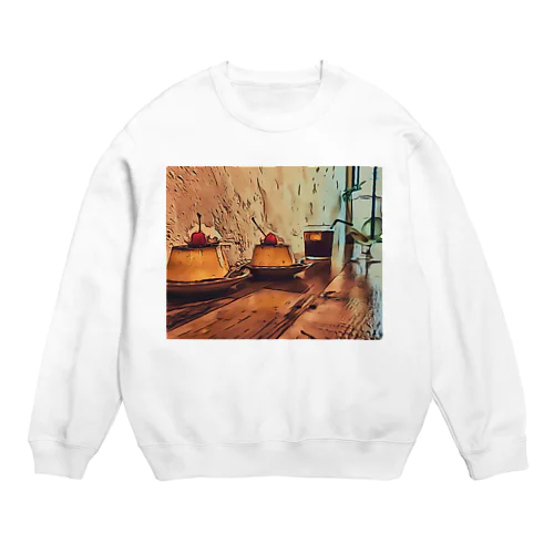 ぷりん。 Crew Neck Sweatshirt