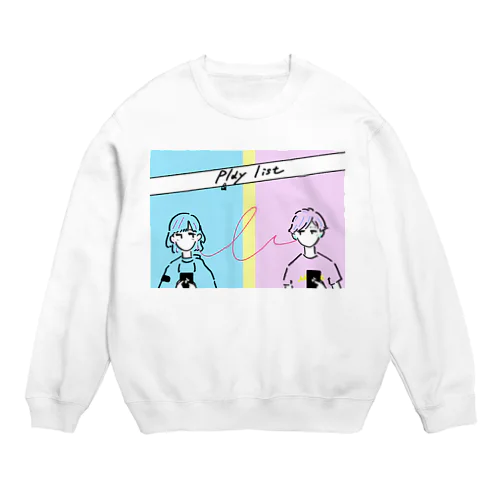 pl(r)ay list Crew Neck Sweatshirt