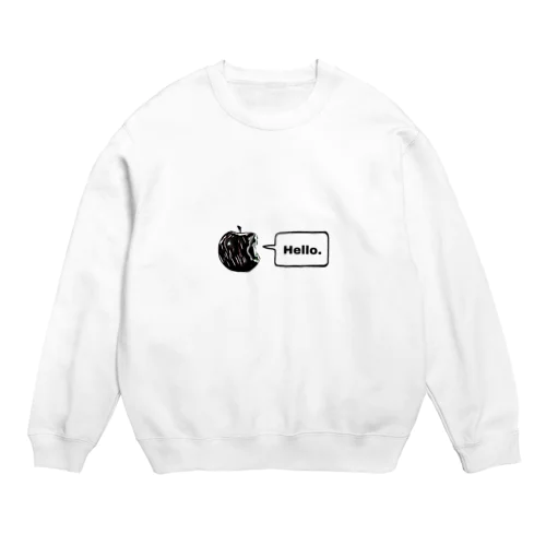 Hello apple スウェット Crew Neck Sweatshirt