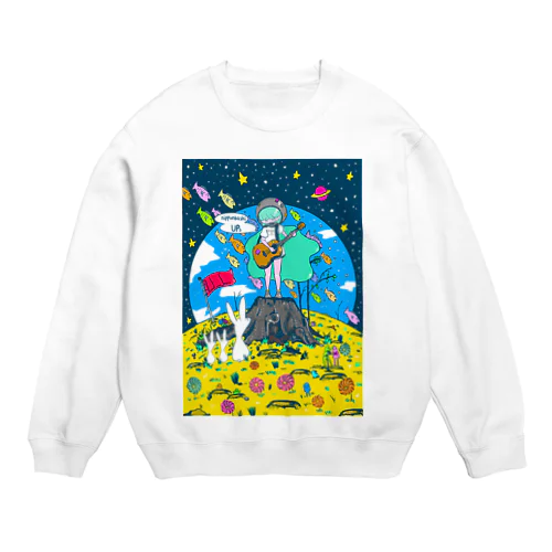 支援イラストフルカラーver. Crew Neck Sweatshirt