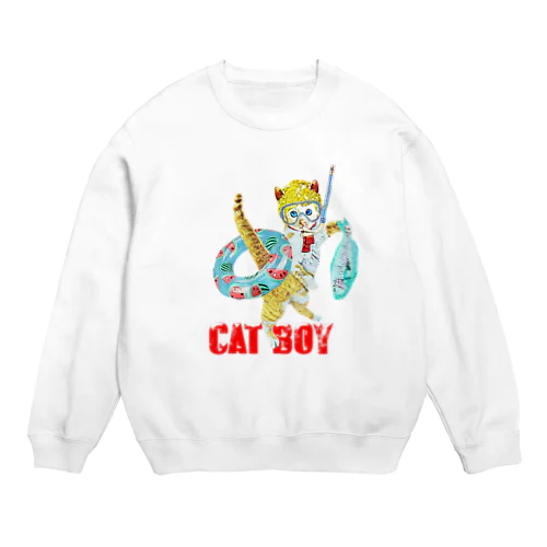 CAT BOY Crew Neck Sweatshirt