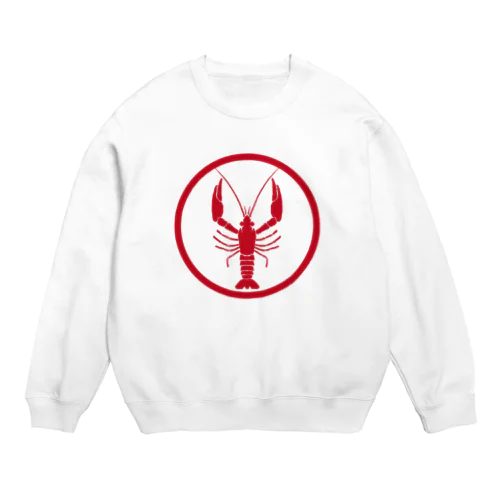 ザリガニ家紋 Crew Neck Sweatshirt