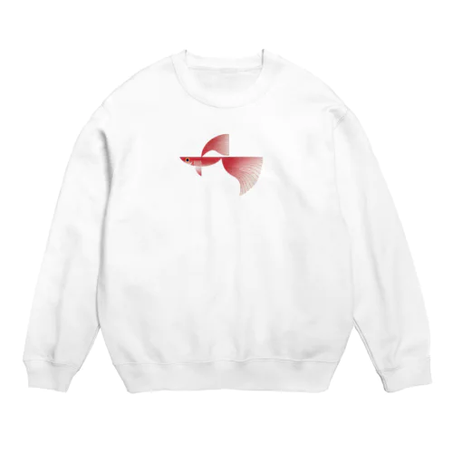 赤いグッピー Crew Neck Sweatshirt