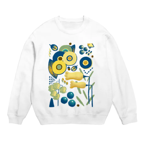 緩植物3　両面印刷 Crew Neck Sweatshirt