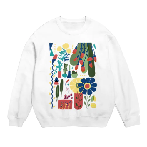 緩植物5 両面 Crew Neck Sweatshirt