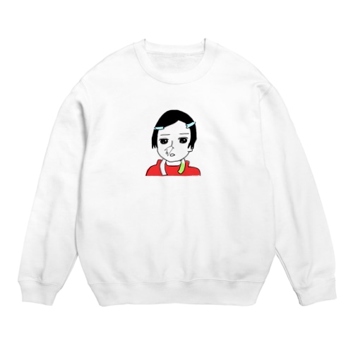 鼻水出る Crew Neck Sweatshirt