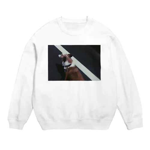 白線コーギー Crew Neck Sweatshirt