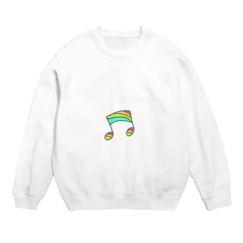 虹の音符 Crew Neck Sweatshirt