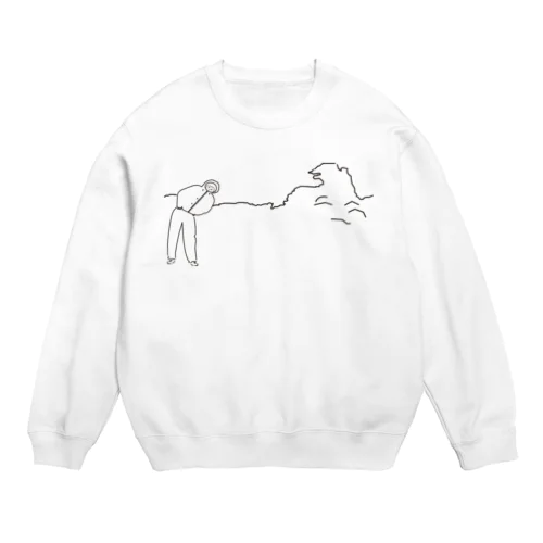 私とゴジラと笑う君. Crew Neck Sweatshirt