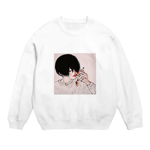 はなぢ喫煙者 Crew Neck Sweatshirt