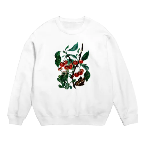 さくらんぼ_丁寧な暮らし Crew Neck Sweatshirt