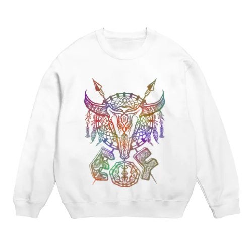 <EYES OF THE FIRE> - Buffalo Crew Neck Sweatshirt