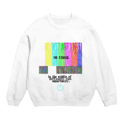 NO SIGNALシリーズ Crew Neck Sweatshirt