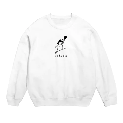 大相撲　力士と軍配 Crew Neck Sweatshirt