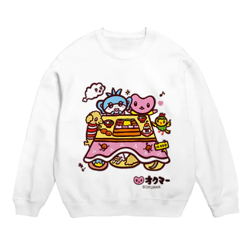 こたつロール Crew Neck Sweatshirt