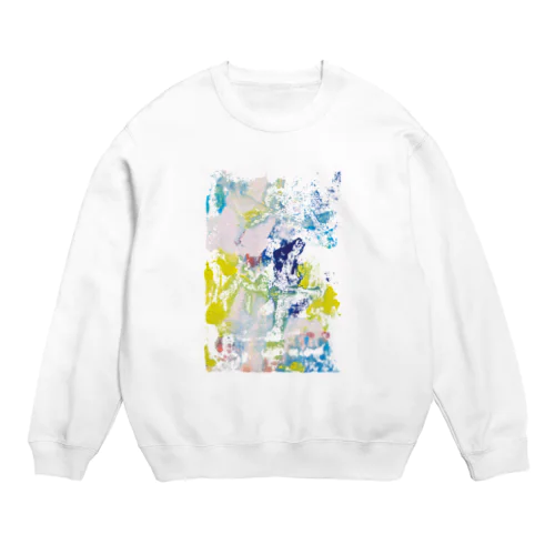 抽象的版画 Crew Neck Sweatshirt