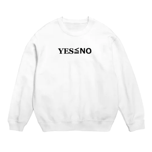 YES≦NO スウェット