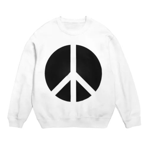 Peace_Symbol Crew Neck Sweatshirt