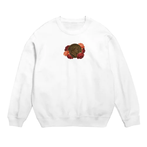 コインとバラのモダンな関係 Crew Neck Sweatshirt