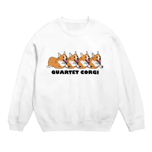 カルテットコーギー Crew Neck Sweatshirt