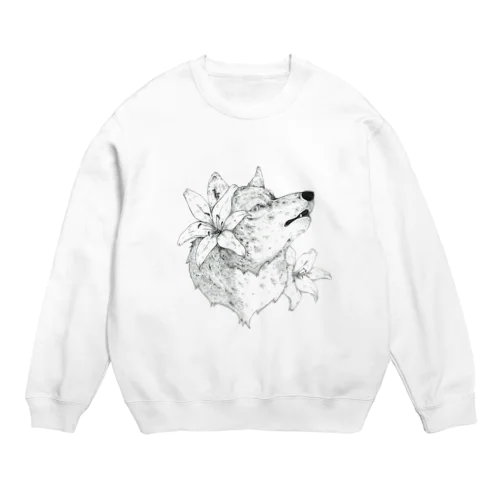 スカシユリ Crew Neck Sweatshirt