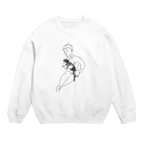 アベさんのステイホームはいかが Crew Neck Sweatshirt