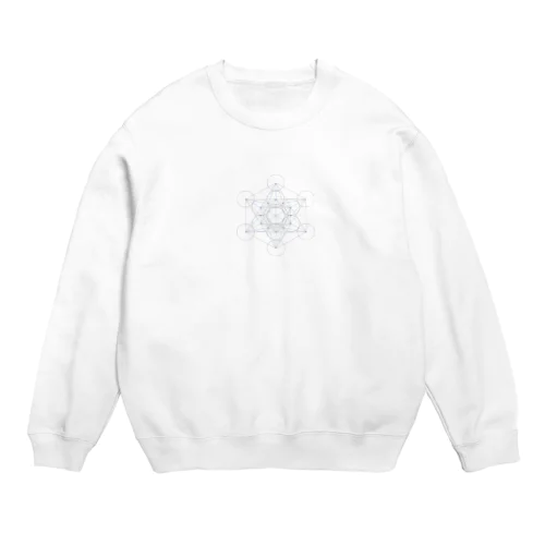 シンプル　「Metatron’s Cube」 Crew Neck Sweatshirt