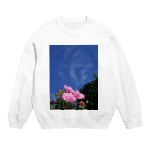 芙蓉 DATA_P_133　Confederate Rose ハスの花の古名 Crew Neck Sweatshirt