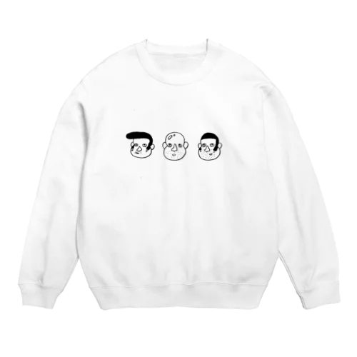 さんにんのおじさん Crew Neck Sweatshirt