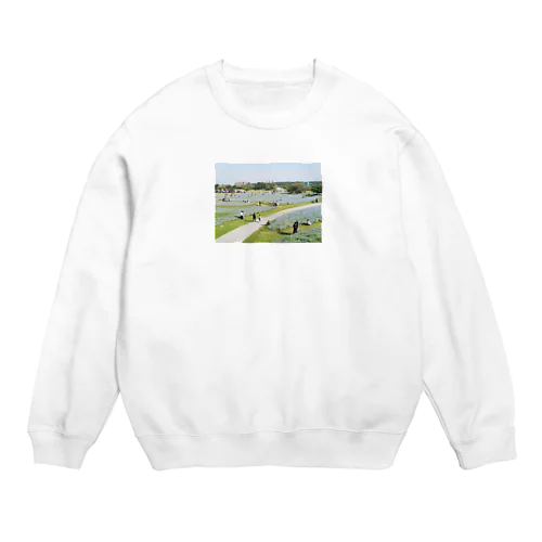 ネモフィラの花 Crew Neck Sweatshirt