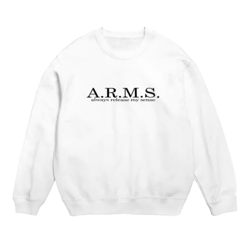 メインロゴスウェット ホワイト Crew Neck Sweatshirt