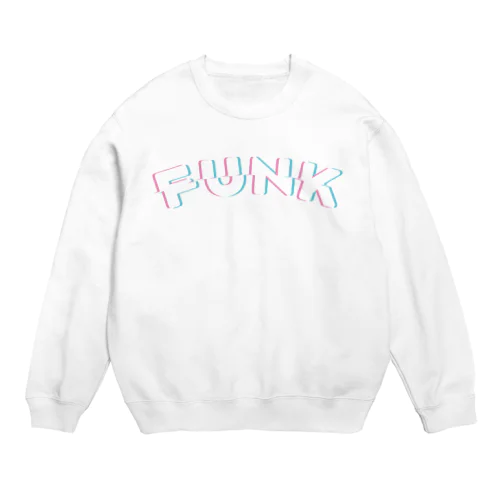 赤青/青赤 やわらか FUNK。 白 Crew Neck Sweatshirt