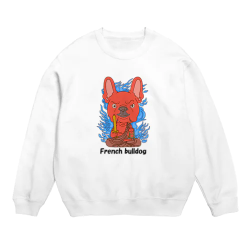 不動明王　フレンチブルドッグ Crew Neck Sweatshirt